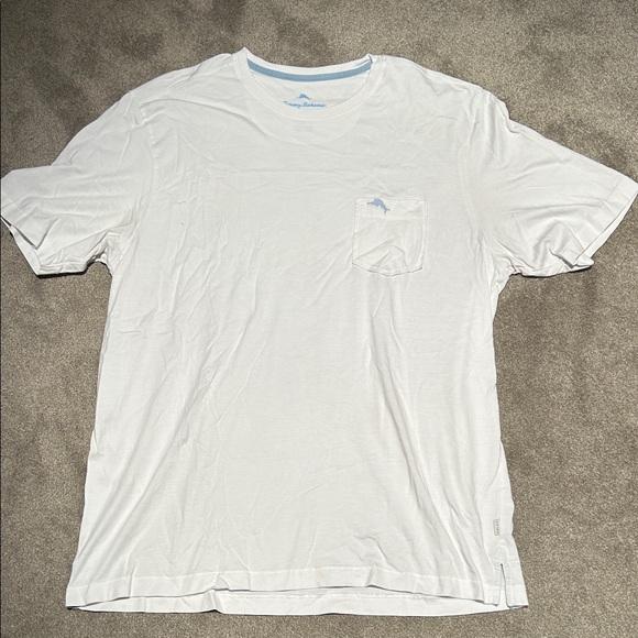 Tommy Bahama White Short Sleeve Tee - Picture 1 of 4